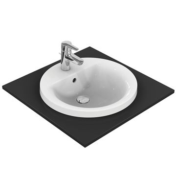 IDEAL STANDARD CONNECT umývadlo 48 cm, s otvorom pre batériu a prepadom