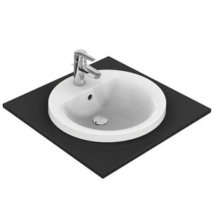 IDEAL STANDARD CONNECT umývadlo 48 cm, s otvorom pre batériu a prepadom