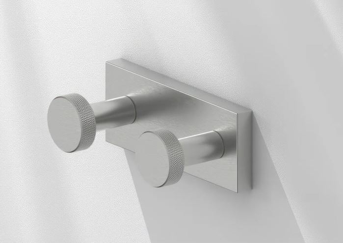 EASY+ STYLE dvojháčik na uteráky, brúsená nerez  EASP153-BS Obrázek - fotka