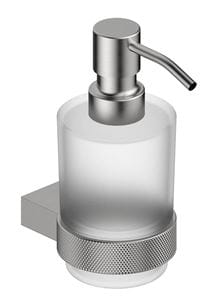 EASY+ STYLE dávkovač tekutého mydla 200 ml, nástenný, sklo, brúsená nerez oceľ