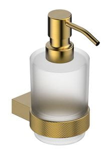 EASY+ STYLE dávkovač tekutého mydla 200 ml, nástenný, sklo, brúsená zlatá