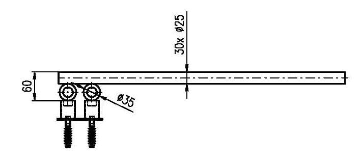 CONCEPT 200 FINGRA kúpeľňový radiátor 1774/500, elektrický, s vykurovacou tyčou, pieskovec štruktúra S13 CFN17740500ZK725017 Technický nákres