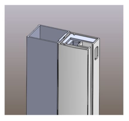 EASY+ nastavovací profil 30x1950 mm, k sprchovacím kútom, bright alu EASBPN30BA Obrázek - fotka