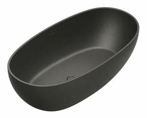 GKI C-SOLID voľne stojaca vaňa 176x91 cm, solidtech, matná čierna 