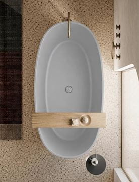 GKI C-SOLID voľne stojaca vaňa 176x91 cm, solidtech, cemento 7239020023 Obrázek - fotka