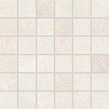 RAKO LIMESTONE mozaika 30x30(5x5) cm, lepená na sieti, mat-lesk reliéf, slonová kosť