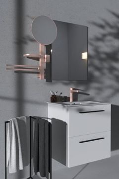 IDEAL STANDARD CERAFINE O umývadlová stojanková batéria, s odtokovou súpravou, rosé BD131RO Obrázek - fotka