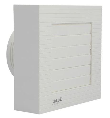 CATA B-10 MATIC axiálny ventilátor 100 mm, nástenný/stropný/do okna, so spätnou klapkou, biela 00915000 Obrázek - fotka