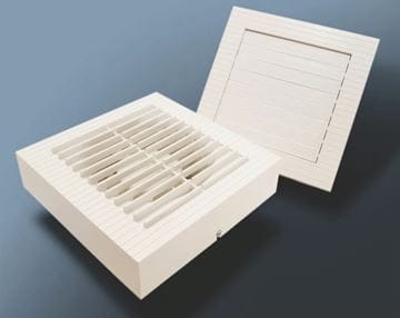 CATA B-10 MATIC axiálny ventilátor 100 mm, nástenný/stropný/do okna, so spätnou klapkou, biela 00915000 Obrázek - fotka
