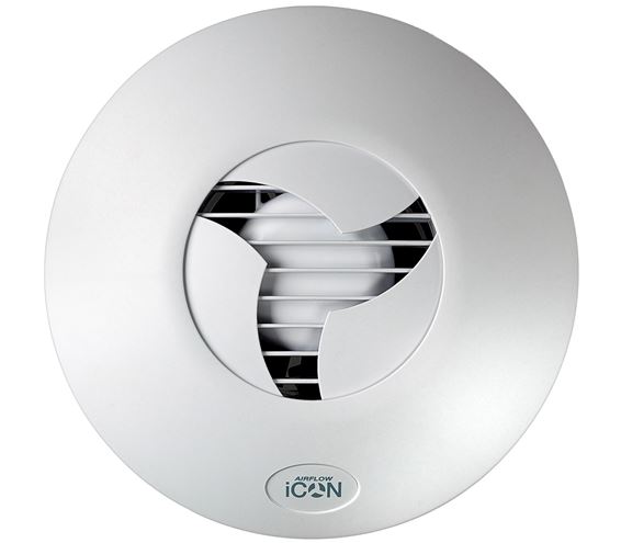 AIRFLOW ICON 15 axiálny ventilátor 100 mm, nástenný/stropný, so spätnou klapkou 72190 Obrázek - Hlavní obrázek
