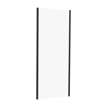 EASY+ bočná stena 90x195 cm, matná čierna/číre sklo