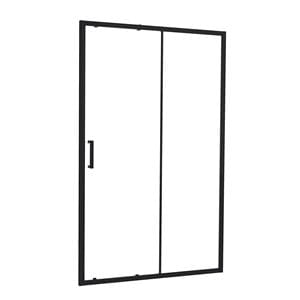 EASY+ sprchové dvere 120x195 cm, posuvné, matná čierna/sklo transparent