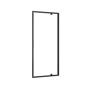 EASY+ sprchové dvere 80x195 cm, pivotové, matná čierna/sklo transparent