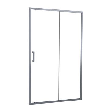 EASY+ sprchové dvere 100x195 cm, posuvné, gun metal/sklo transparent