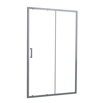 EASY+ sprchové dvere 110x195 cm, posuvné, gun metal/sklo transparent
