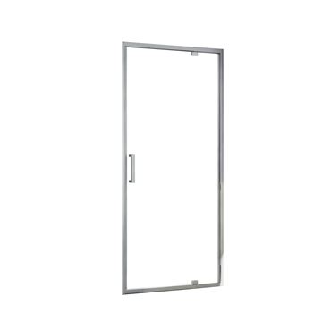 EASY+ sprchové dvere 80x195 cm, pivotové, gun metal/sklo transparent