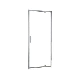 EASY+ sprchové dvere 80x195 cm, pivotové, gun metal/sklo transparent