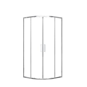 EASY+ sprchovací kút 100x100 cm, R550, posuvné dvere, bright alu/sklo transparent