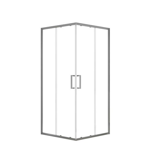 EASY+ sprchovací kút 100x100 cm, R550, posuvné dvere, gun metal/sklo transparent EASKS55100GMTR Obrázek - Hlavní obrázek