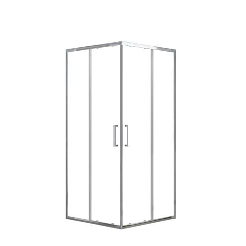 EASY+ sprchovací kút 100x100 cm, rohový vstup, posuvné dvere, bright alu/sklo číre EASKSR100BATR Obrázek - Hlavní obrázek
