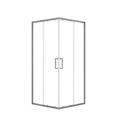 EASY+ sprchovací kút 90x90 cm, rohový vstup, posuvné dvere, gun metal/sklo číre EASKSR090GMTR Obrázek - Hlavní obrázek