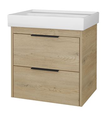 CONCEPT 150 skrinka pod umývadlo 56,5x45x56 cm, 2 zásuvky, dub Avena