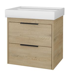CONCEPT 150 skrinka pod umývadlo 56,5x45x56 cm, 2 zásuvky, dub Avena
