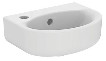 IDEAL STANDARD CONNECT umývadlo 35 cm, s otvorom pre batériu vľavo a prepadom