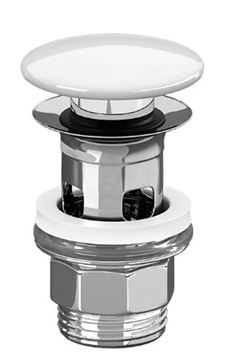 VILLEROY & BOCH umývadlový výpust, click-clack, s prepadom, Stone White