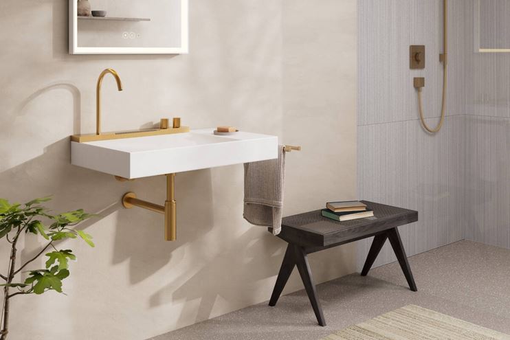 HANSGROHE FLOWSTAR S dizajnový sifón k umývadlu DN32, s prevlečnou maticou 5/4, kartáčovaný bronz 52105140 Obrázek - fotka