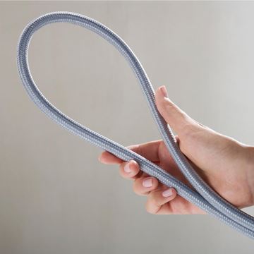 HANSGROHE DESIGNFLEX sprchová hadica 1600 mm, textilná, s ochranou proti prekrúteniu a zlomeniu, chróm 28260000 Obrázek - fotka