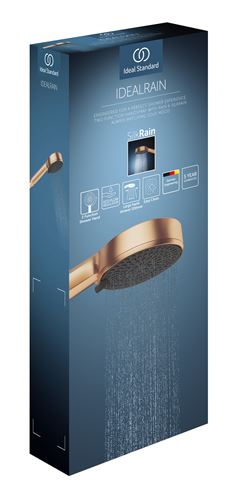 IDEAL STANDARD IDEALRAIN ALU+ ručná sprcha pr. 100 mm, bronz BD580SI Obrázek - fotka