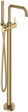 CONCEPT 300 ROUND vaňová batéria na podlahu, s prepínačom, so sprchovou súpravou, PVD, brushed gold brass 