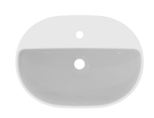 IDEAL STANDARD I.LIFE O umývadlo na dosku 55 cm, s otvorom pre batériu a prepadom T573401 Obrázek - fotka
