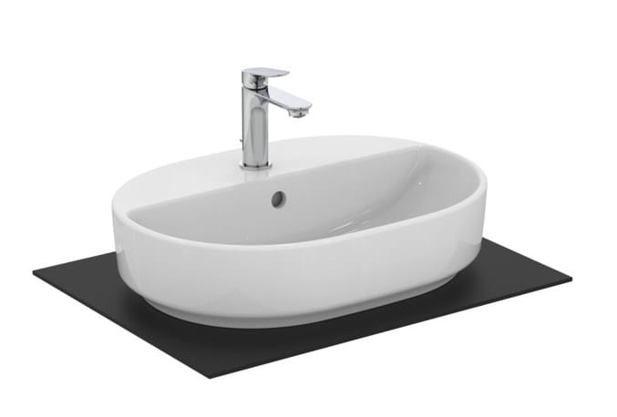 IDEAL STANDARD I.LIFE O umývadlo na dosku 55 cm, s otvorom pre batériu a prepadom T573401 Obrázek - fotka