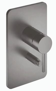 CONCEPT 300 ROUND sprchová podomietková batéria, s prepínačom, brushed metallic