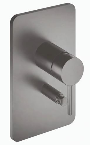 CONCEPT 300 ROUND sprchová podomietková batéria, s prepínačom, brushed metallic CRIPH68977CON Obrázek - Hlavní obrázek
