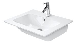DURAVIT ME BY STARCK umývadlo 63 cm, s otvorom pre batériu a prepadom, DuraShield