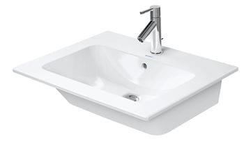 DURAVIT ME BY STARCK umývadlo 63 cm, s otvorom pre batériu a prepadom, DuraShield
