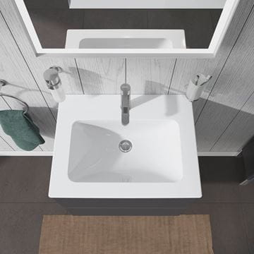 DURAVIT ME BY STARCK umývadlo 63 cm, s otvorom pre batériu a prepadom, DuraShield 233663AA00 Obrázek - fotka