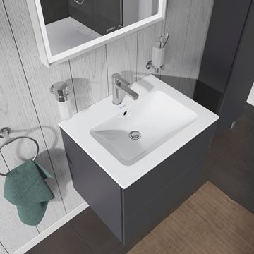 DURAVIT ME BY STARCK umývadlo 63 cm, s otvorom pre batériu a prepadom, DuraShield 233663AA00 Obrázek - fotka