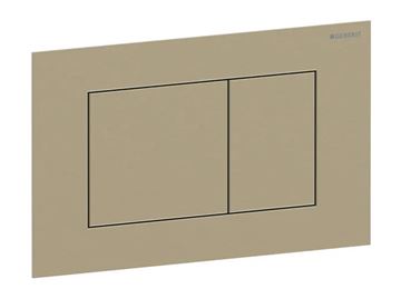 GEBERIT SIGMA 40 ovládacie tlačidlo pre dve splachovania, easy-to-clean, oceľ, kartáčovaná mosadz 