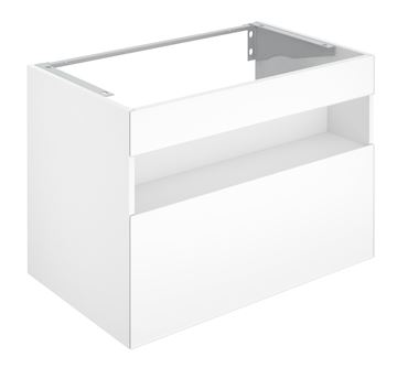 KEUCO STAGELINE skrinka pod umývadlo 80x49x62,5 cm, 1 zásuvka, 1 polica, s osvetlením, matná biela