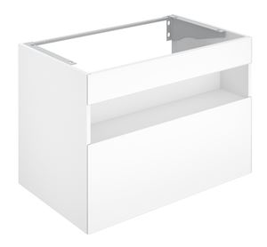 KEUCO STAGELINE skrinka pod umývadlo 80x49x62,5 cm, 1 zásuvka, 1 polica, s osvetlením, matná biela