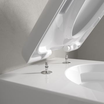 VILLEROY & BOCH SKYLA závesné WC, so SoftClosing sedátkom, TwistFlush splachovanie, alpská biela 4682CL01 Obrázek - fotka