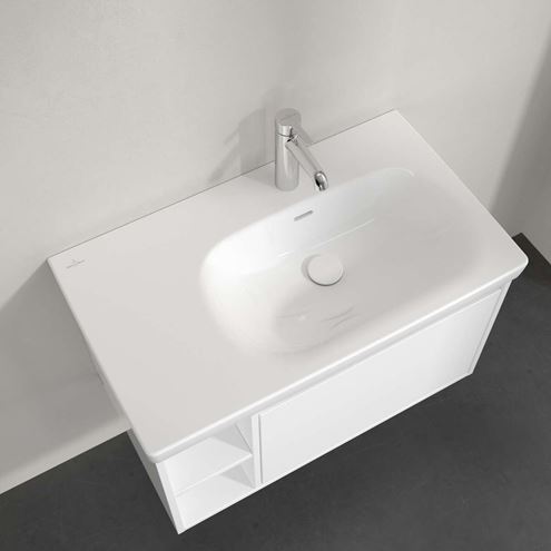 VILLEROY & BOCH SKYLA umývadlo 80 cm, s otvorom pre batériu a prepadom, alpská biela 5A52R101 Obrázek - fotka