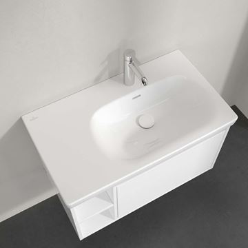 VILLEROY & BOCH SKYLA umývadlo 80 cm, s otvorom pre batériu a prepadom, alpská biela 5A52R101 Obrázek - fotka