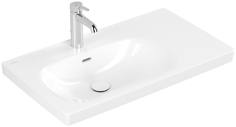 VILLEROY & BOCH SKYLA umývadlo 80 cm, s otvorom pre batériu a prepadom, alpská biela 5A52L101 Obrázek - fotka