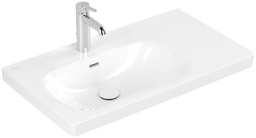 VILLEROY & BOCH SKYLA umývadlo 80 cm, s otvorom pre batériu a prepadom, alpská biela 5A52L101 Obrázek - fotka