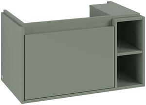 VILLEROY & BOCH SKYLA skrinka pod umývadlo 77,2x43,9x43,6 cm, 1 zásuvka, 2 police, Soft Green